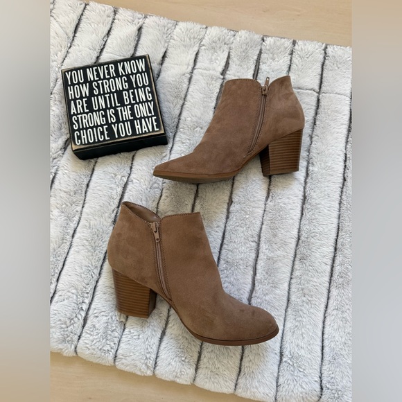 Style & Co. Shoes - Style & Co. Tan Ankle Booties
